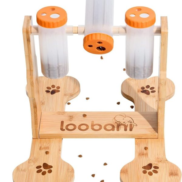 Dog Toy Wooden Puzzle Toy Interactive Dog Snack Dispenser Feeder - Image 5